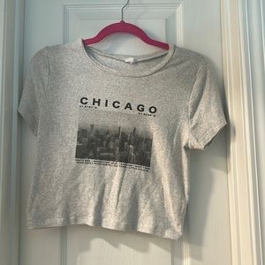 Cropped garage tee